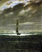 Seascape by Moonlight, also known as Seapiece by Moonlight Caspar David Friedrich